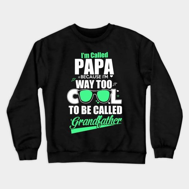 Cool Grandfather Crewneck Sweatshirt by D3monic